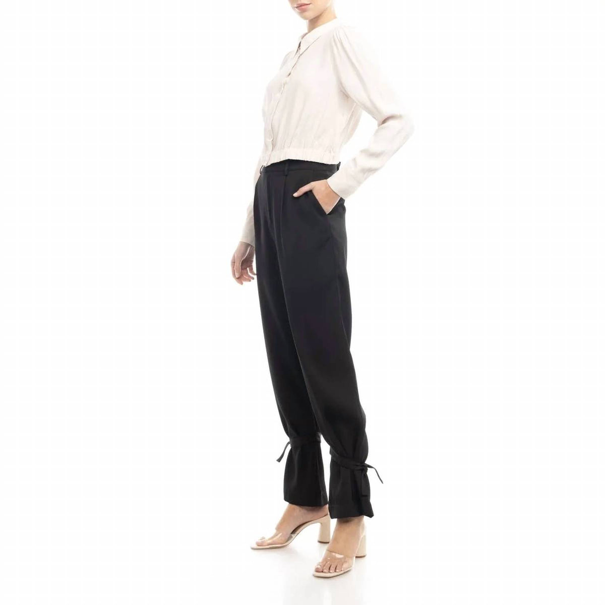 Lost April - Angie Ankle Tie Pants