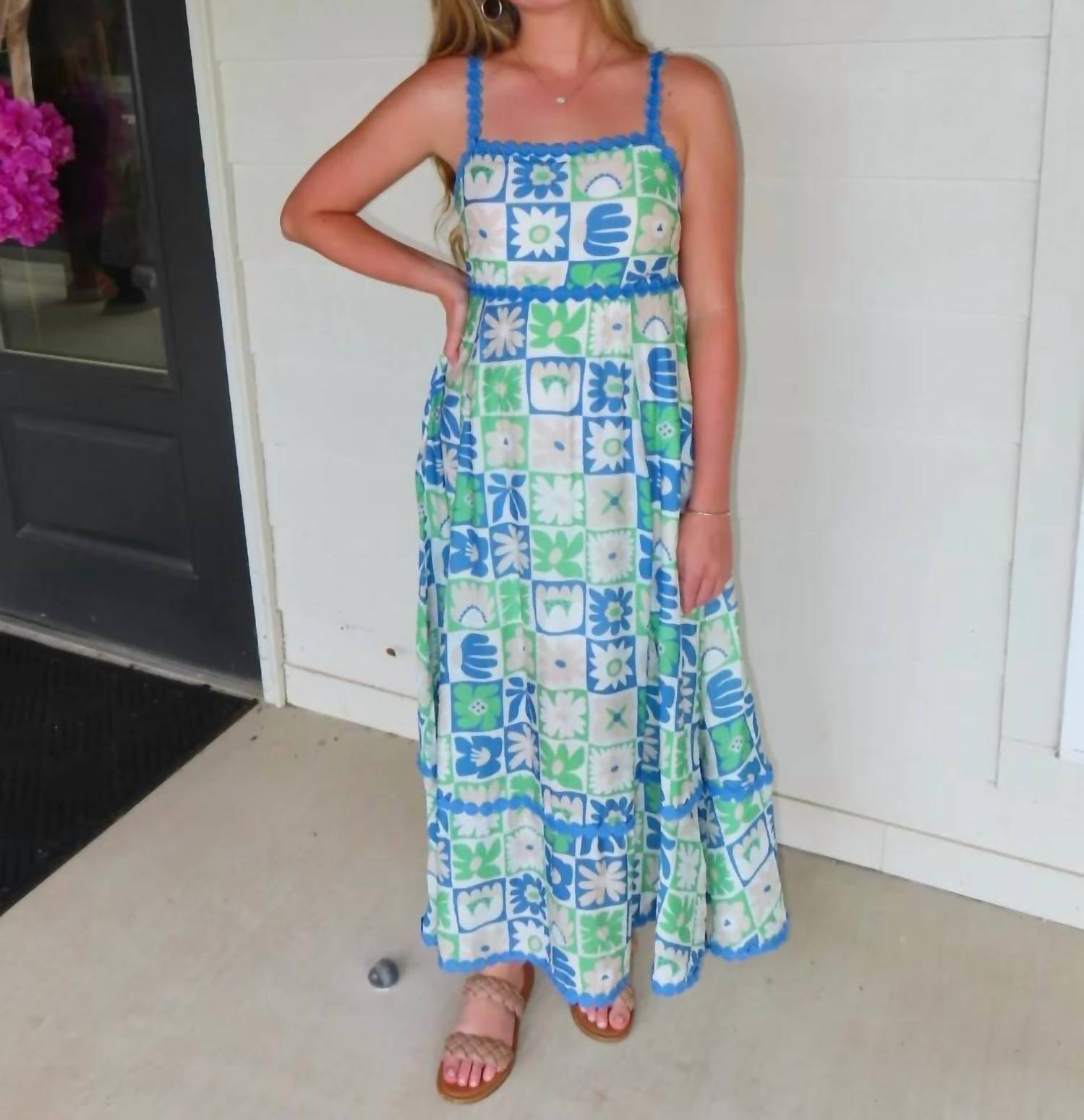 Flying Tomato - Aria Abstract Midi Dress