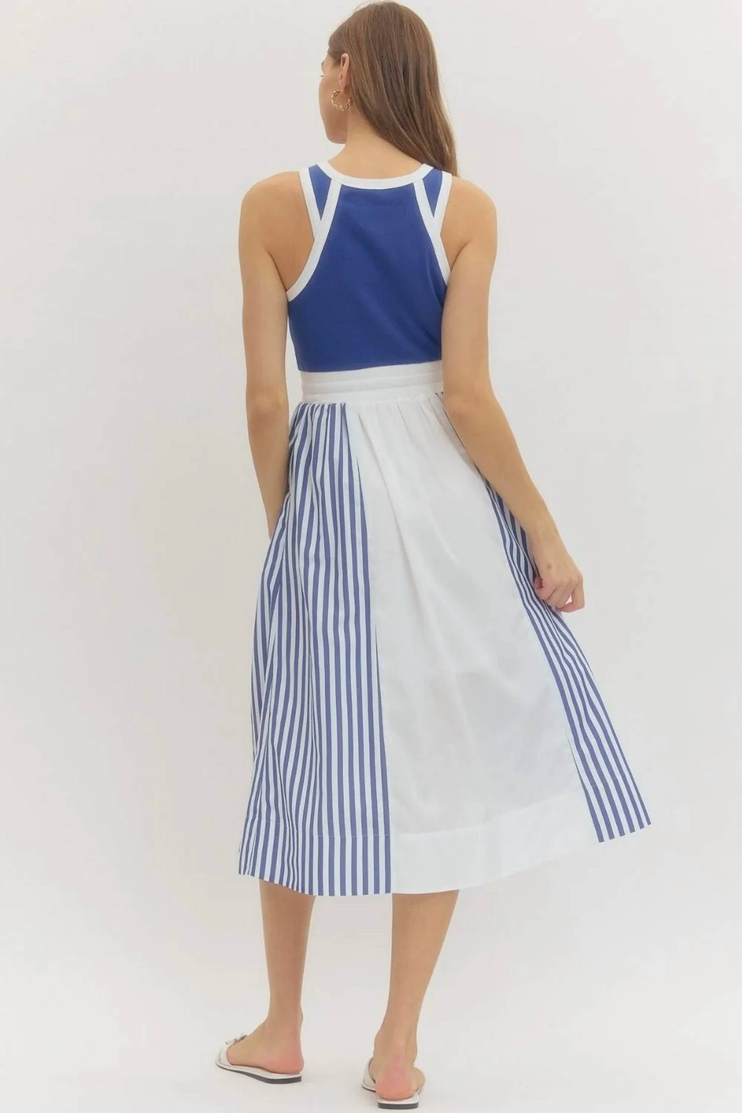 Entro - Color Block Midi Dress