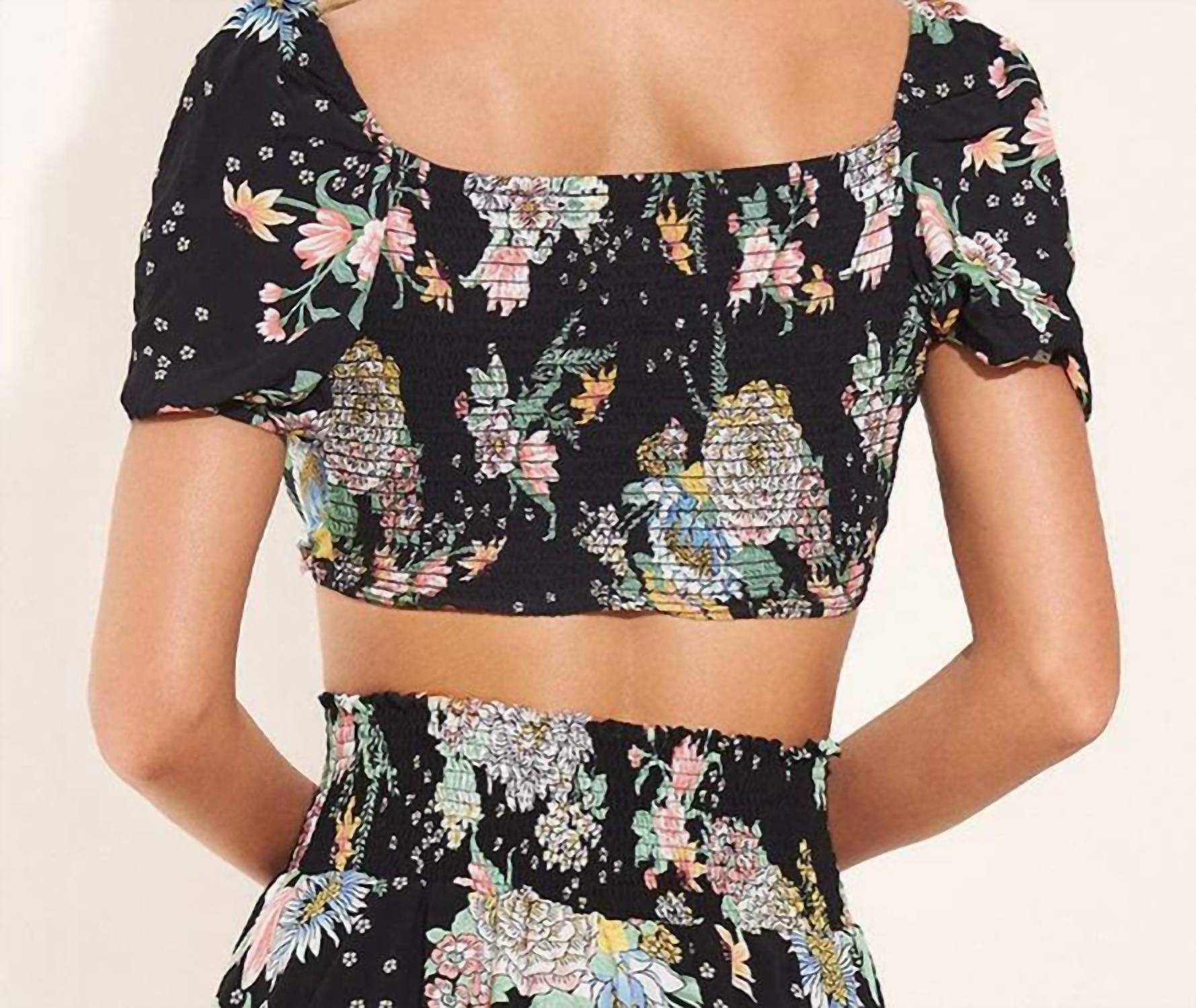 Maaji - Floral Bouquet Riley Crop Top