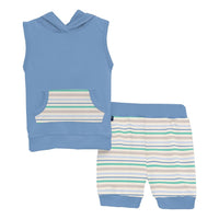 Kickee - Kids' Hoodie Tank Outfit Set