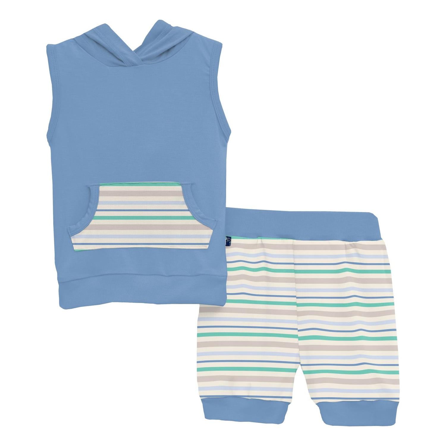 Kickee - Kids' Hoodie Tank Outfit Set