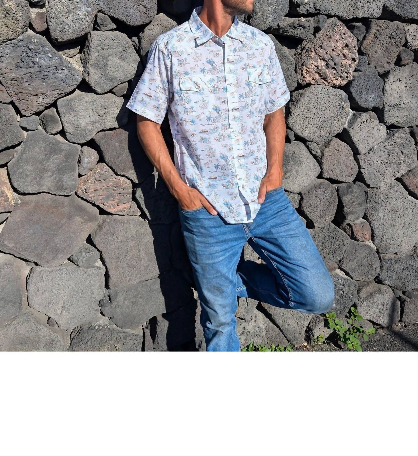 Western Aloha - Paniolo Short Sleeve Polo