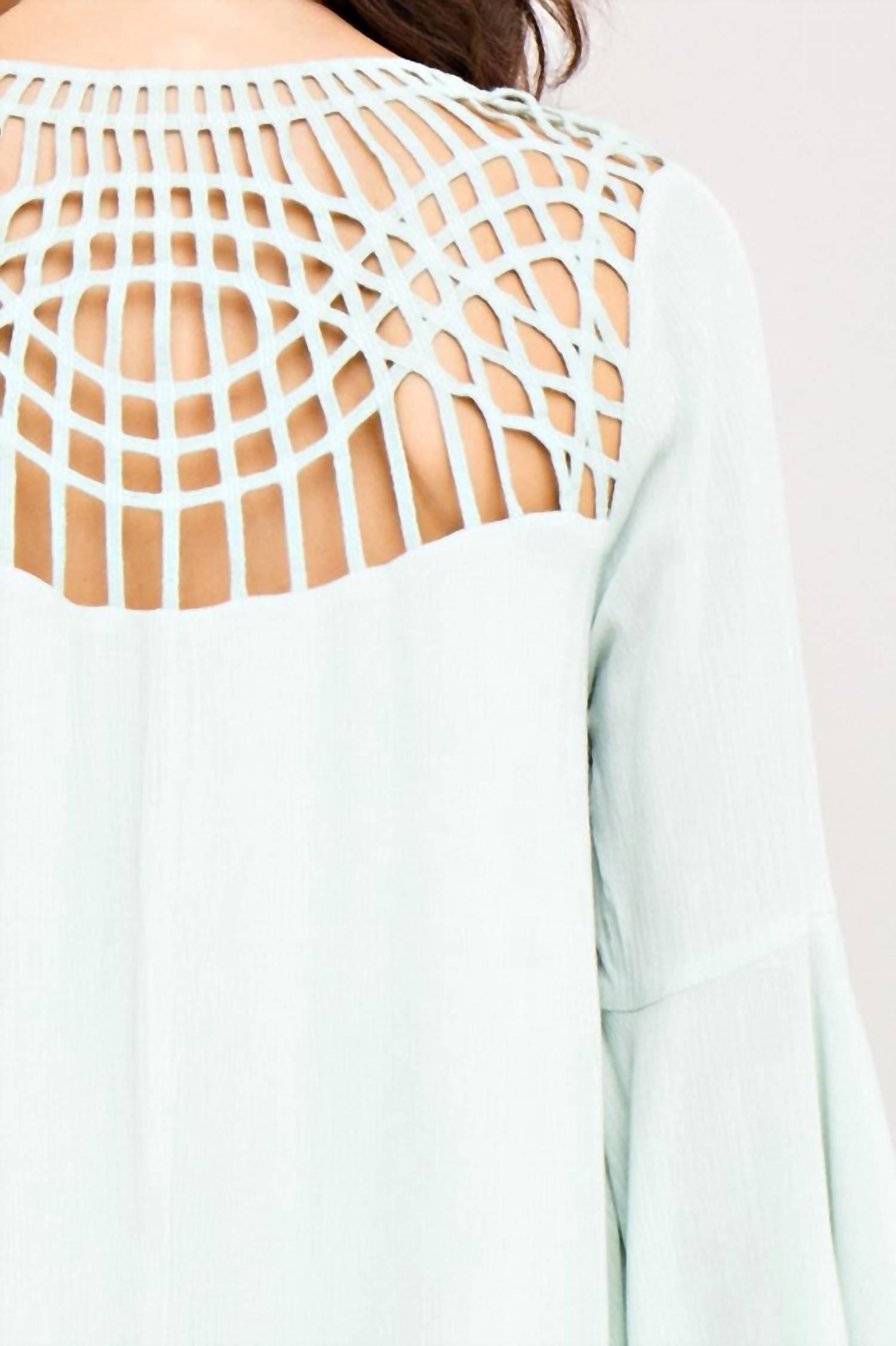 Entro - Crochet Back Mini Dress