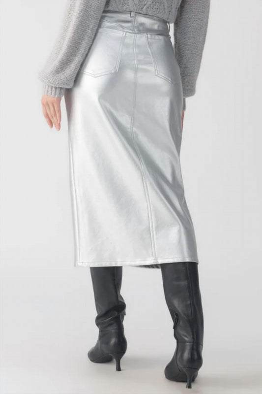 Sanctuary - Leather Like Leather Midi Skirt