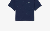Lacoste - Cropped Allover Print Tee
