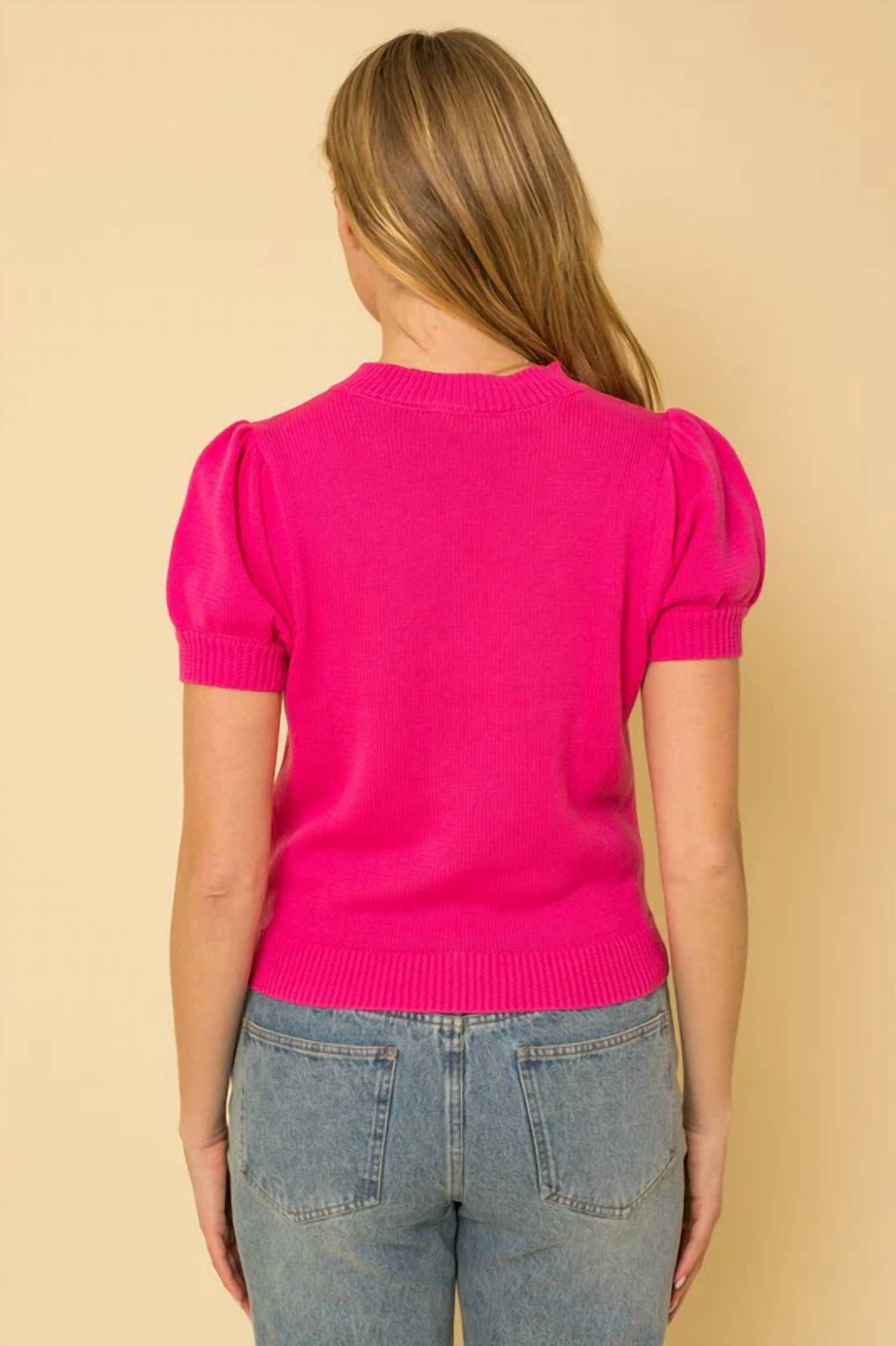 Gilli - Hello Beautiful Short Sleeve Sweater Top