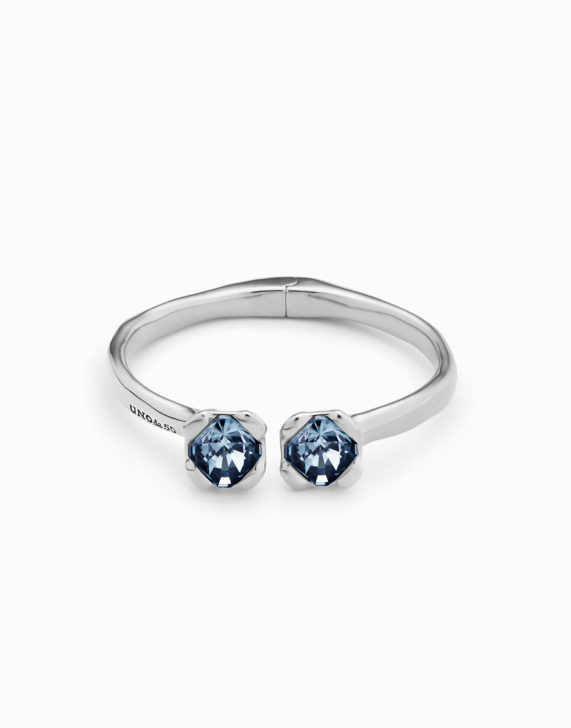 Unode50 - Bangle Bracelet With Two Crystals