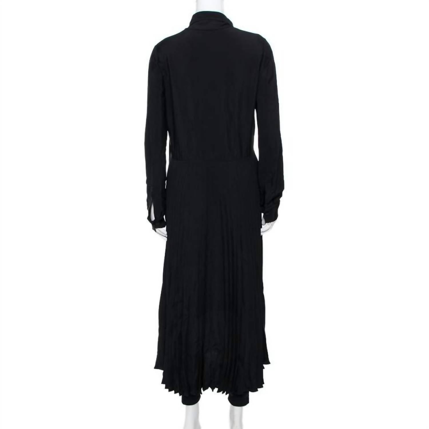 Valentino - Women's Double Faced Viscose Pleated Dress