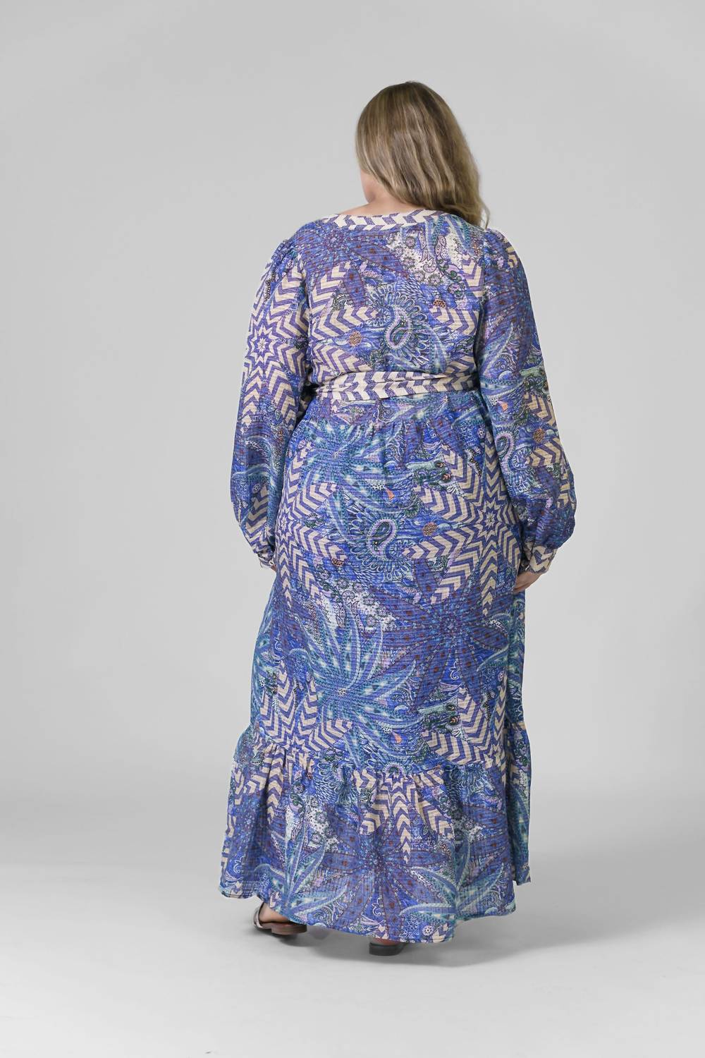 Marie Oliver - Hannon Button Down Long Sleeve Maxi Dress - Plus