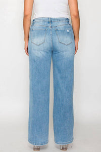 Bytos - High Rise Straight Leg Jeans - Plus