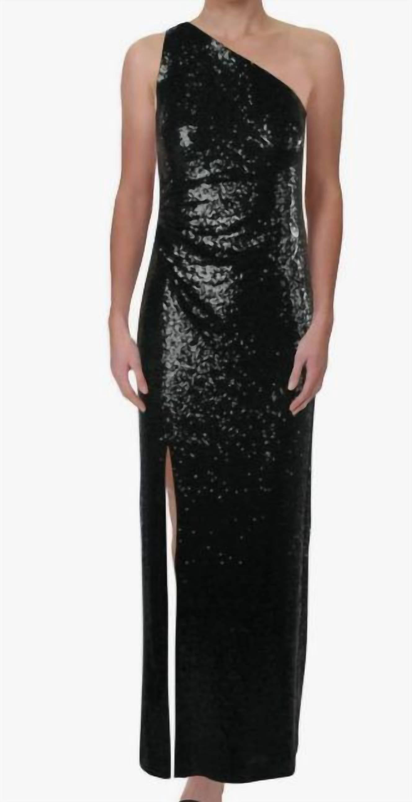 Ralph Lauren - Sequined One Shoulder Gown
