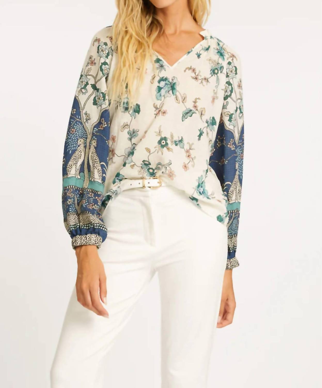 Caballero - Miki Cheetah Reflections Top