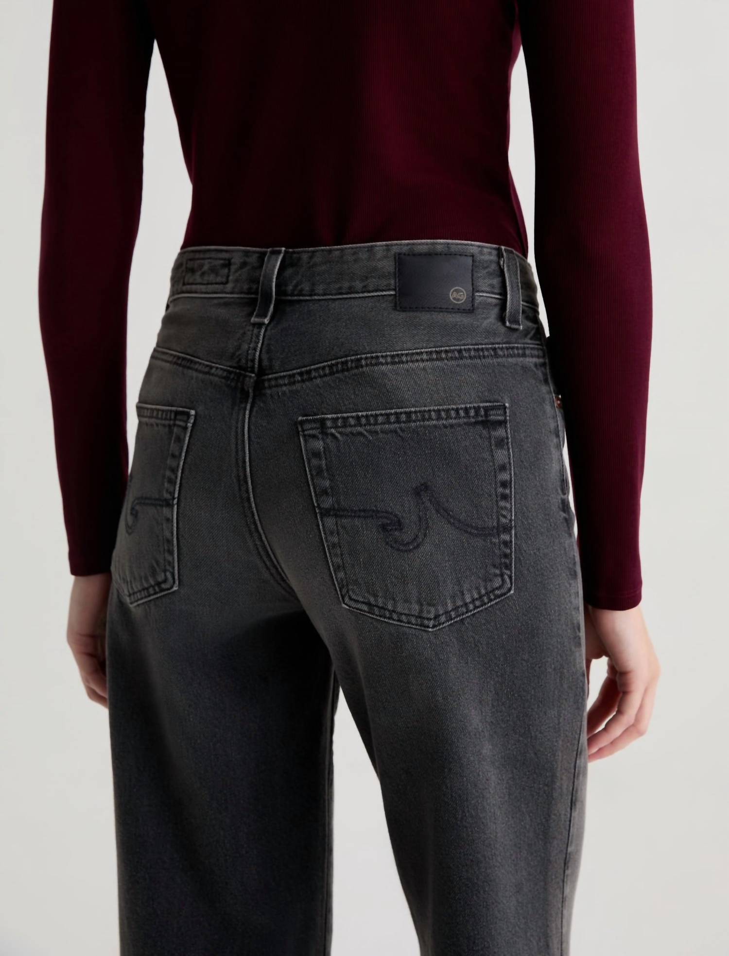 AG Jeans Saige Wide Leg Crop Jeans in overnight - women's jeans - view 6