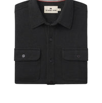 The Normal Brand Textured Knit Long Sleeve Shirt in phantom - men's shirt - alternate view
