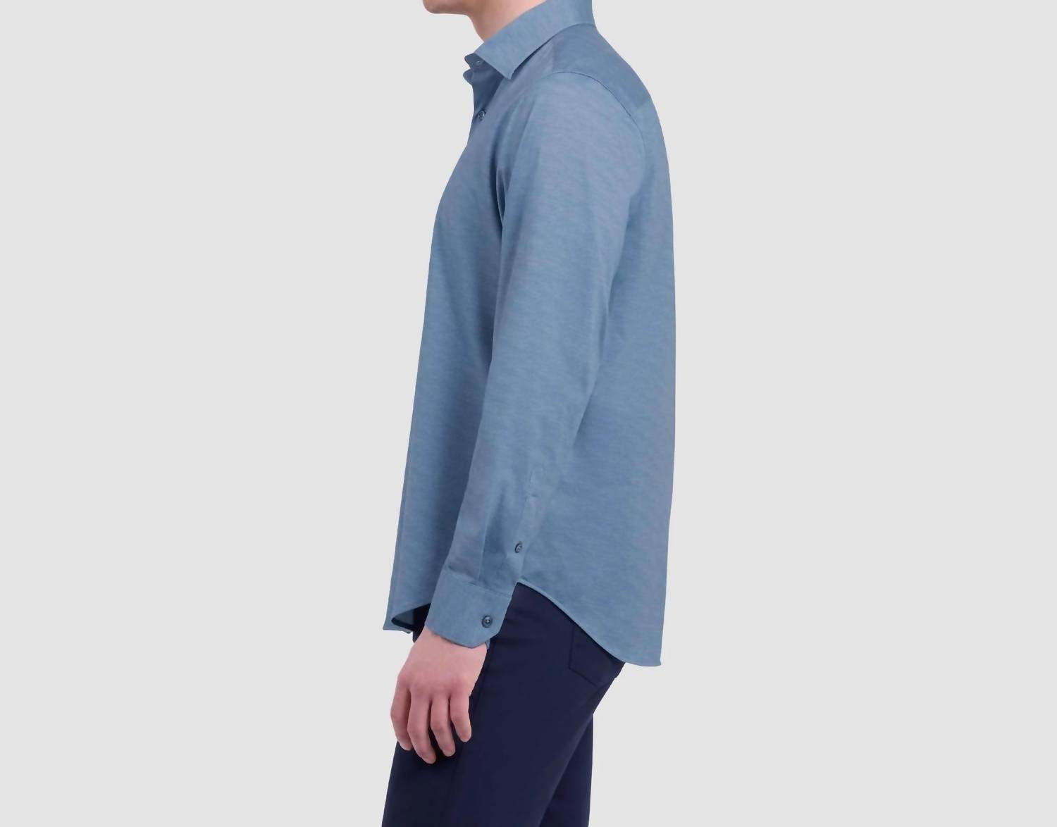 Bugatchi Uomo - James Herringbone Oooh Cotton Shirt