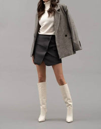 Blu Pepper - SOLID HIGH TURTLE NECK LONG SLEEVE KNIT TOP
