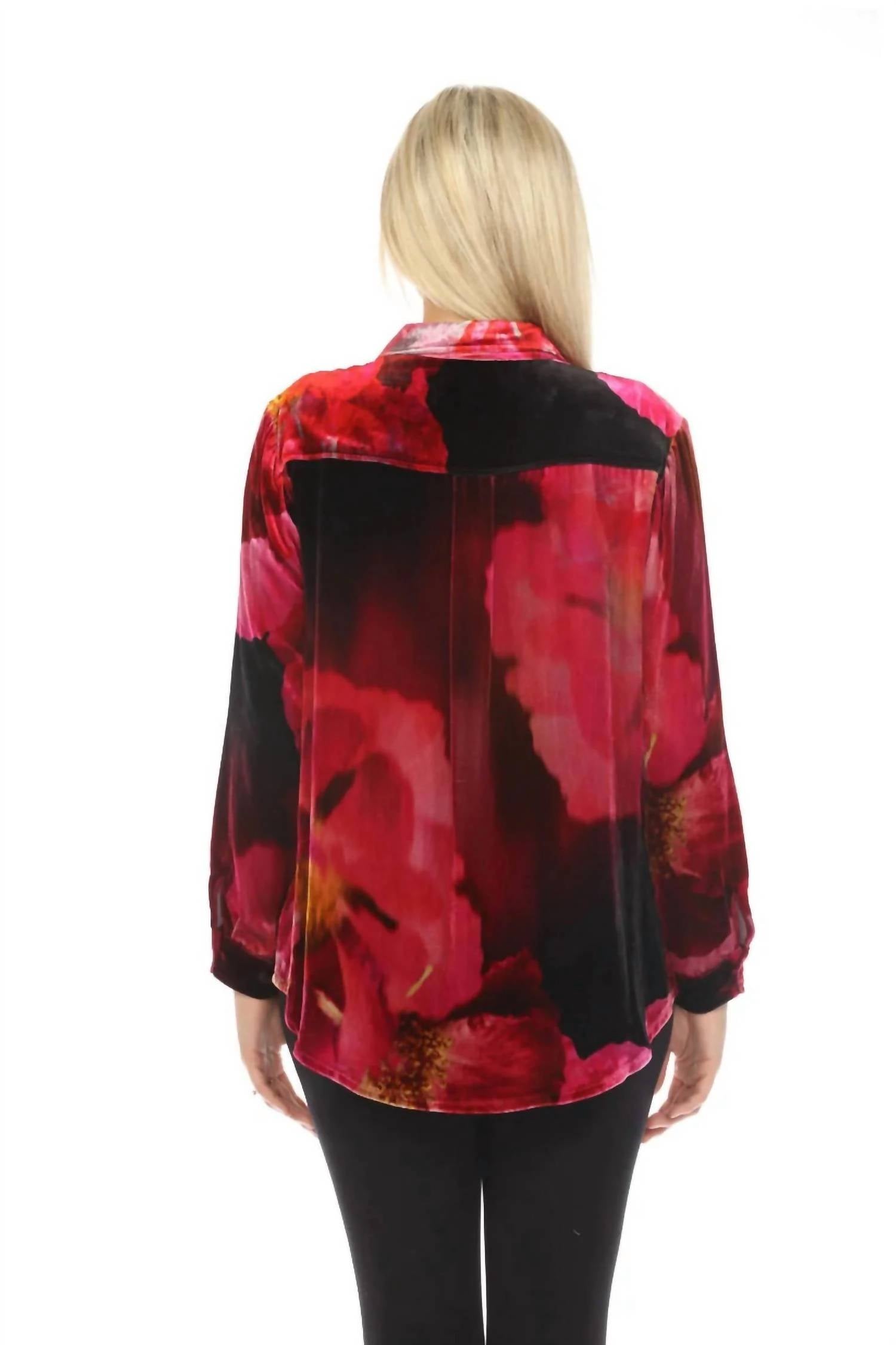 Johnny Was - Bloom Velvet Oversized Shirt