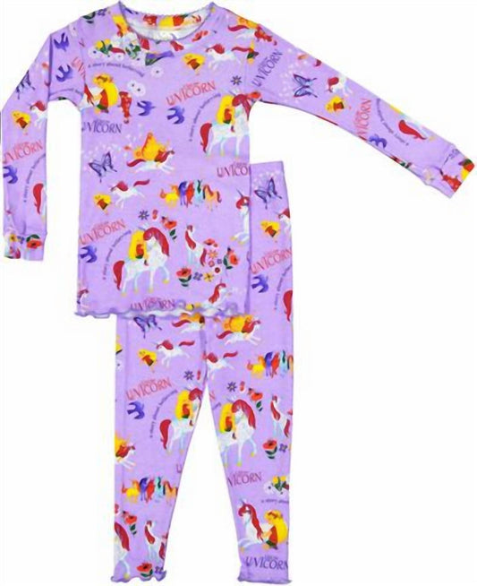 Books To Bed - Girl's Uni the Unicorn Pajamas