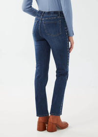FDJ Tuxedo Pull-on Jeans in dark wash - women's jeans - alternate view