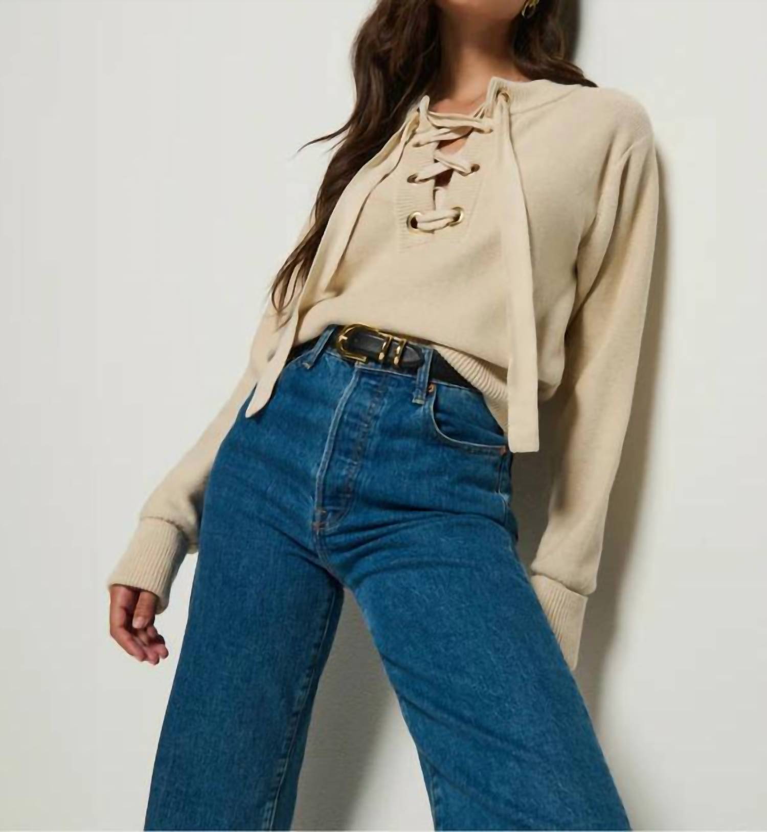 Nation Ltd - Rory Ribbed Neck Sweater