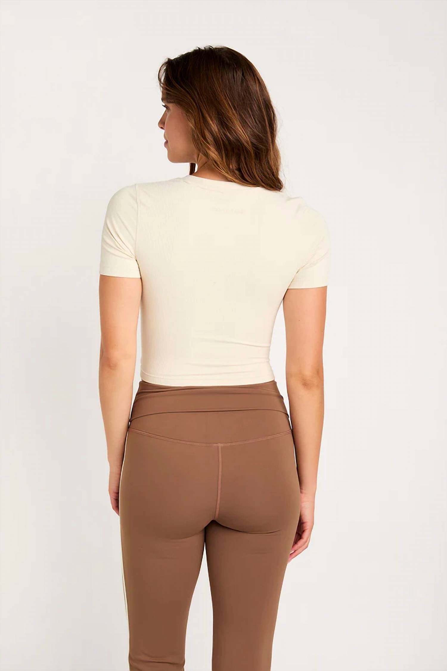 Cream Yoga - Summer Crop Top