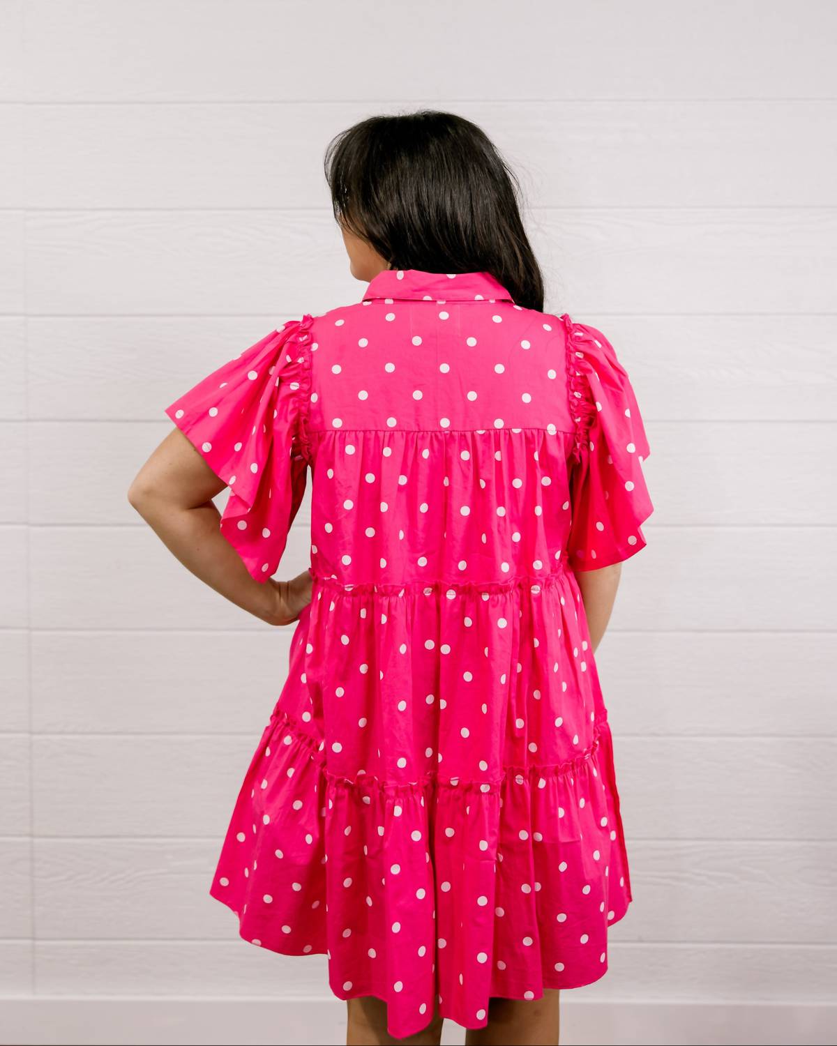 Layerz Clothing Stella Dress in pink - women's dress - alternate view