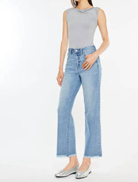 Kancan - High Rise Slim Wide Leg Jeans