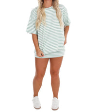 Le Lis - Women's According To You Stripe Two Piece Set