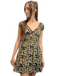 Paani - Smocked Sleeve Short Dress