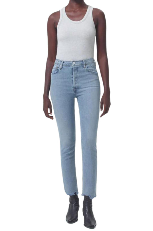 Agolde - Nico High Rise Slim Fit In Rooted