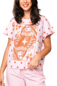 Queen Of Sparkles - Polka Dot Card Logo Tee