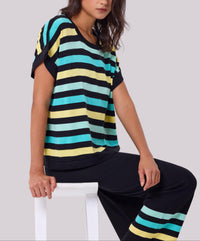 Angel Apparel - Knit Oversized Stripe Top