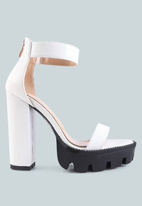 London Rag - Women's Rattle Chunky High Block Heel Sandals