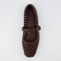Cushionaire - Women’s Weston Hand Woven Dressy Ballet Flats