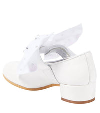 MONNALISA Girls Ballet 35mm Heel Dress Shoes in white - kids' shoe - view 4