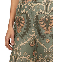 Sanctuary Soft Straight Leg Trouser Pants in mezzo sage - women's pants - alternate view