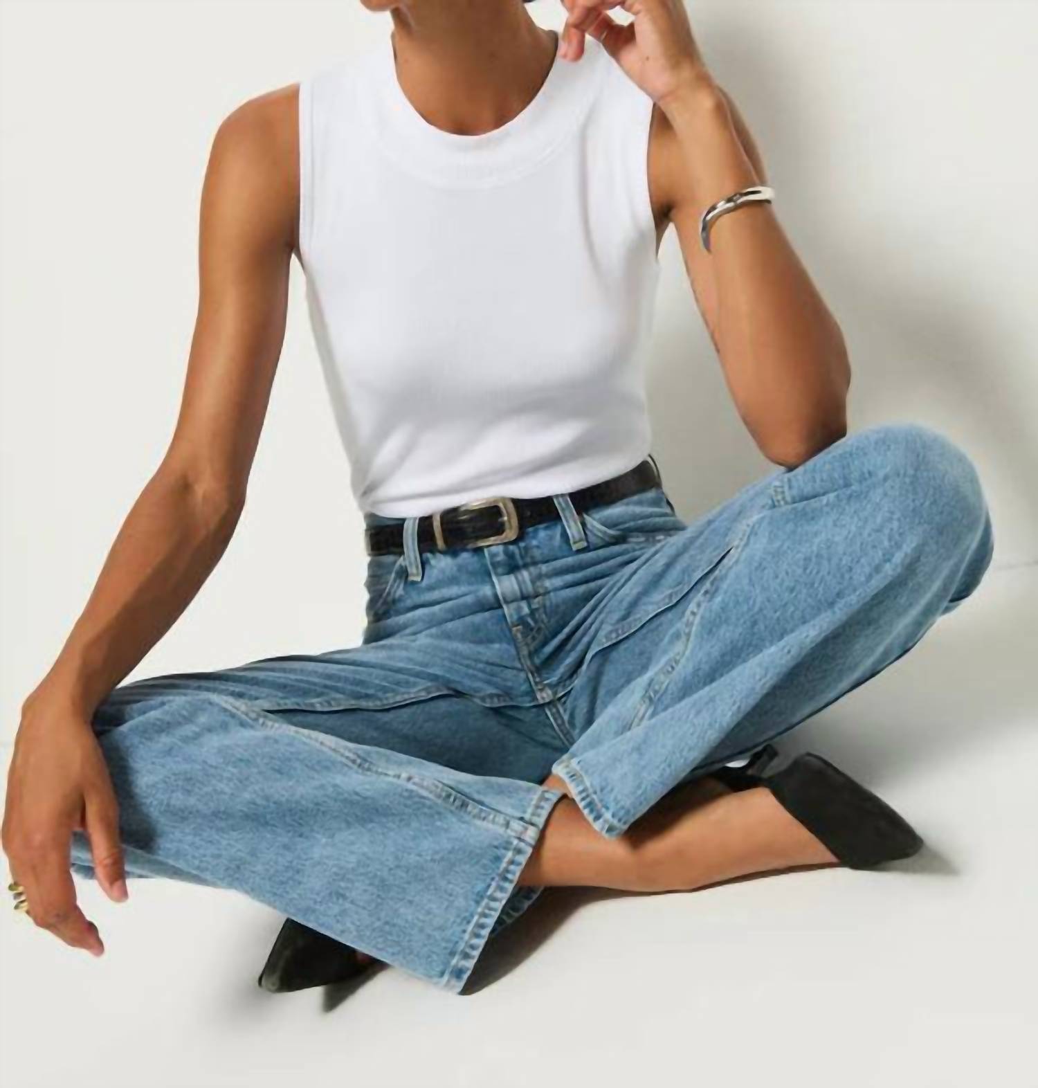 Nation Ltd - Joan Sleeveless Mock Neck Tank