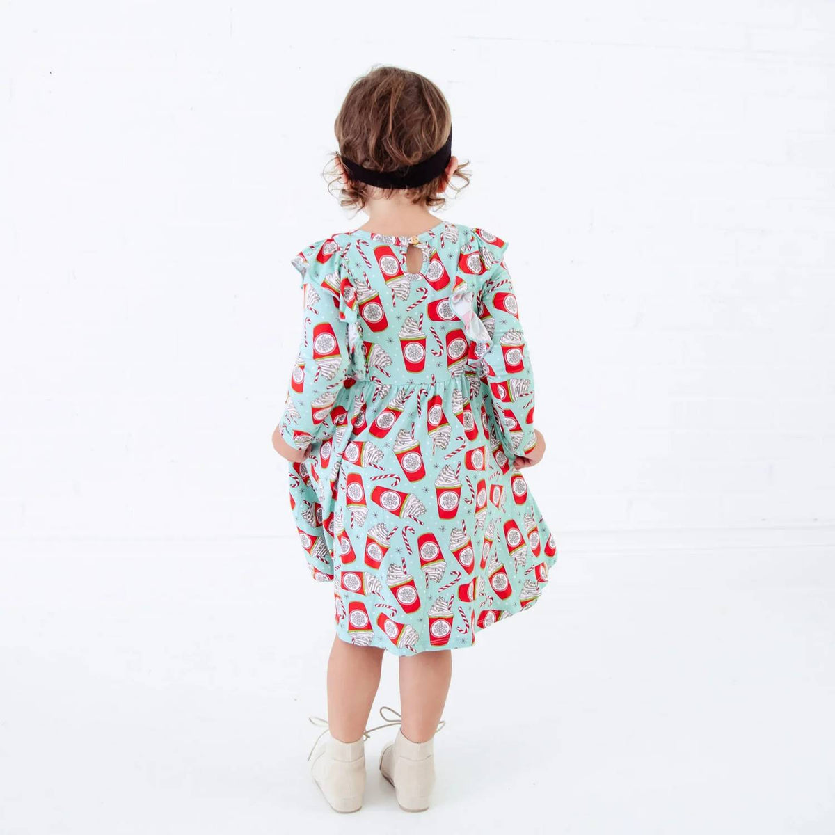Dreamiere - A Cup Of Cheer Long Sleeve Bamboo Twirler Dress