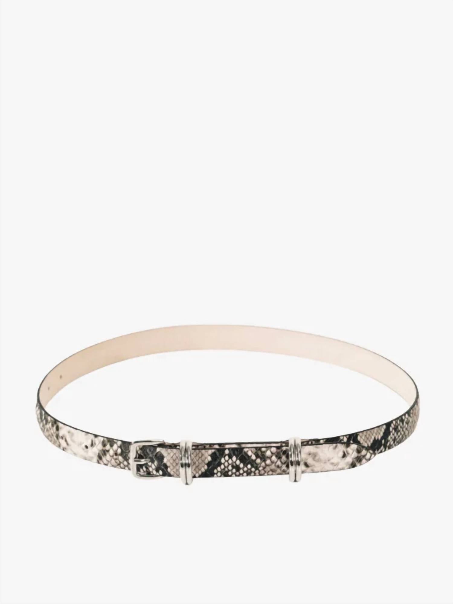 Dehanche - Women's Constance Snakeskin Belt