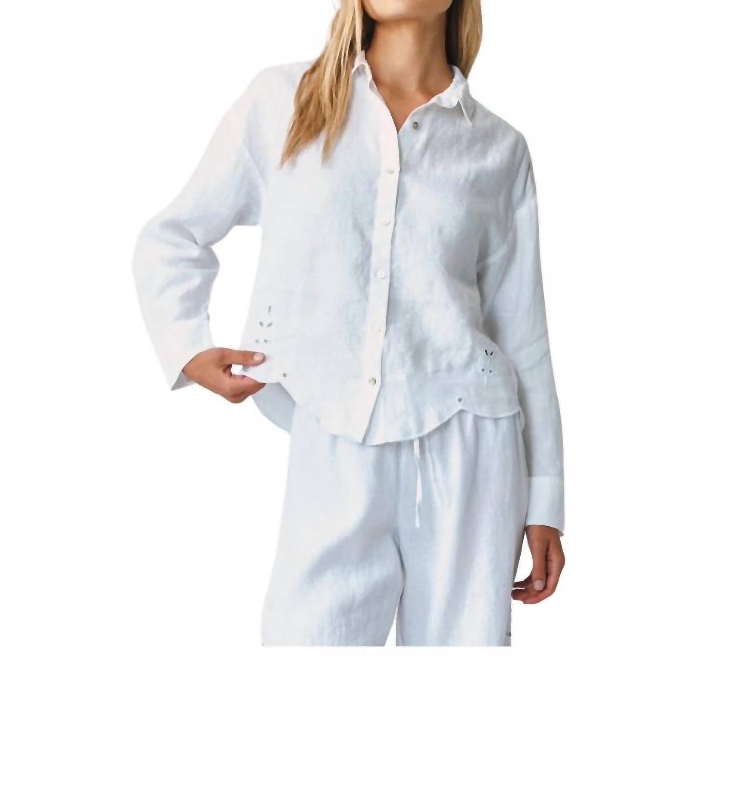 Bella Dahl - Eyelet Embroidered Shirt