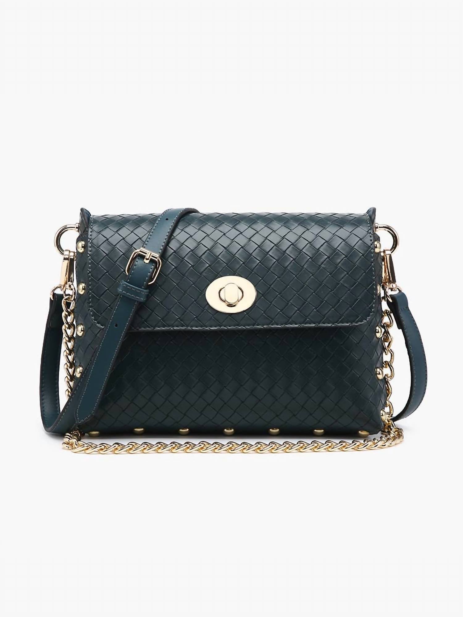 Jen & Co. - Women's Yazmin Faux Woven Crossbody Bag