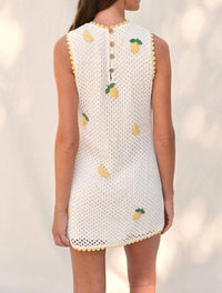 Saylor - Wynn Lemon Crochet Dress