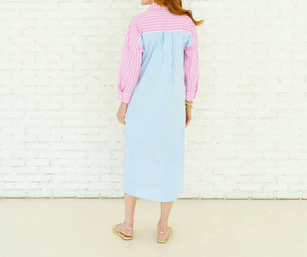 Caryn Lawn - Libby Stripe Midi Dress