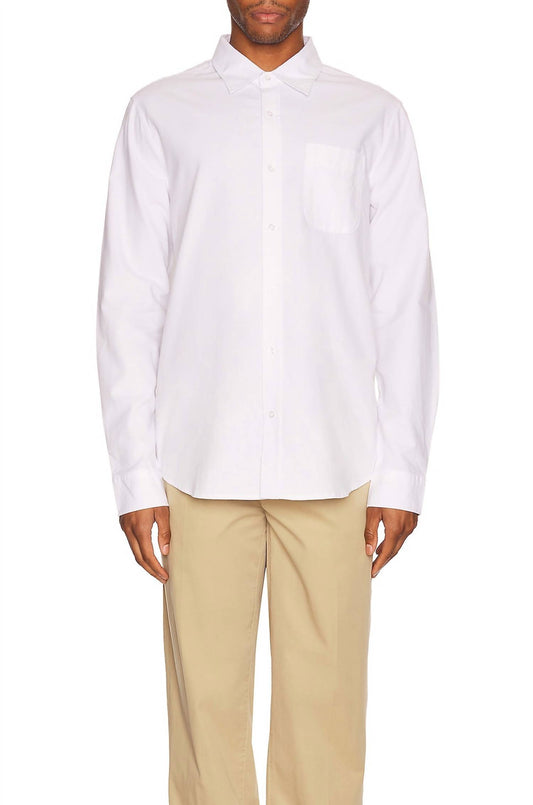 MEN WASHED OXFORD LONG SLEEVE SHIRT