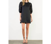 Thml - Eyelet Sleeve Mini Dress