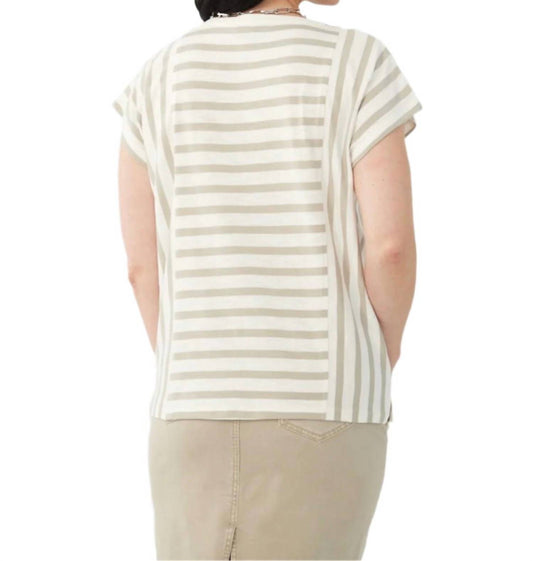 Fdj - Short Sleeve Stripe Top