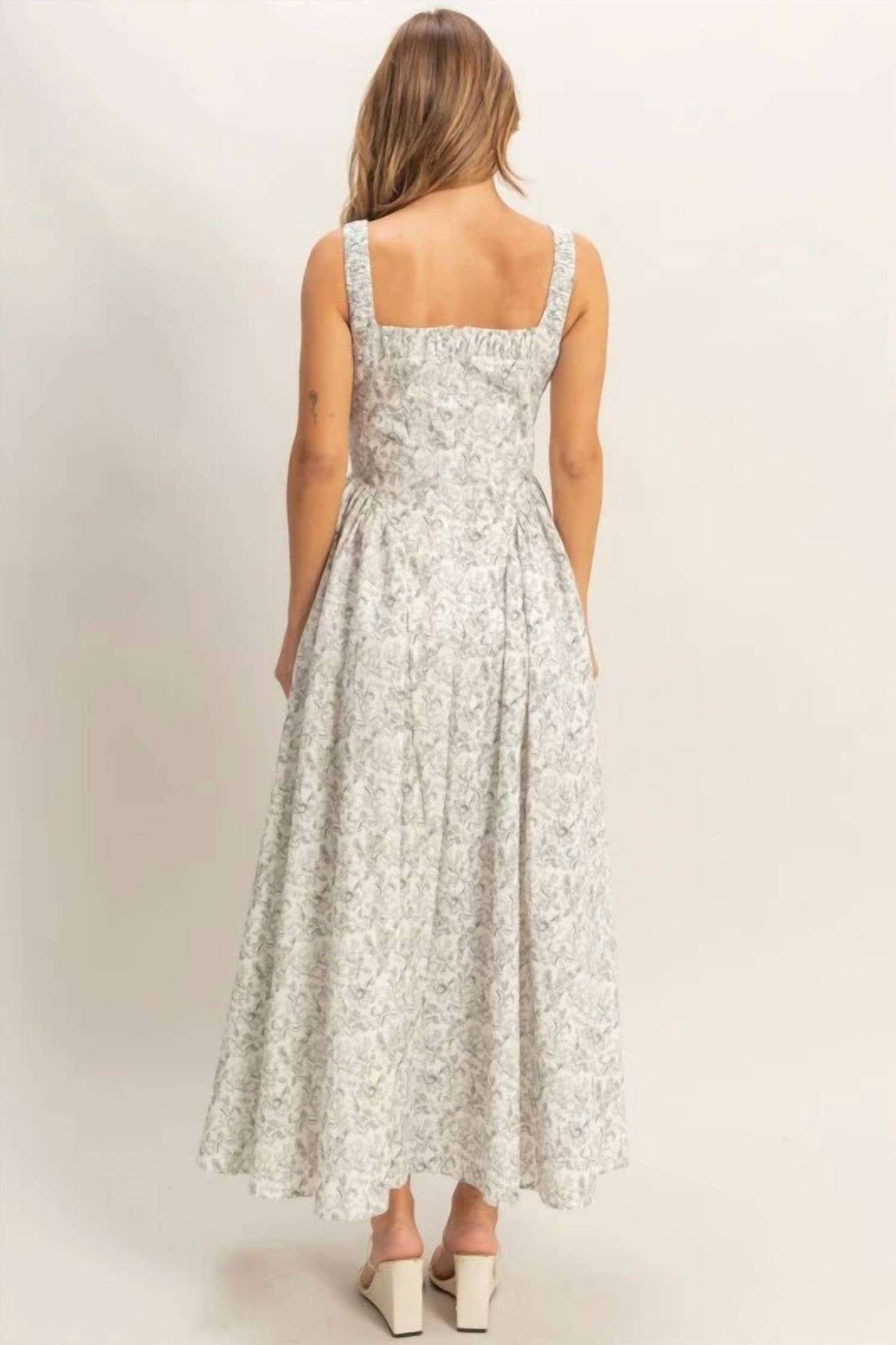 Hyfve - Floral Print Empire Waist Dress