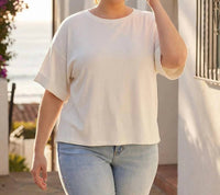 Karen Kane - Ribbed Cuffed Sleeve Top