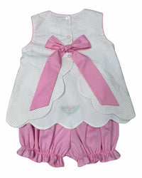 Whimsy Bay Kids - Kids' Scallop Bow Back Bloomer Set